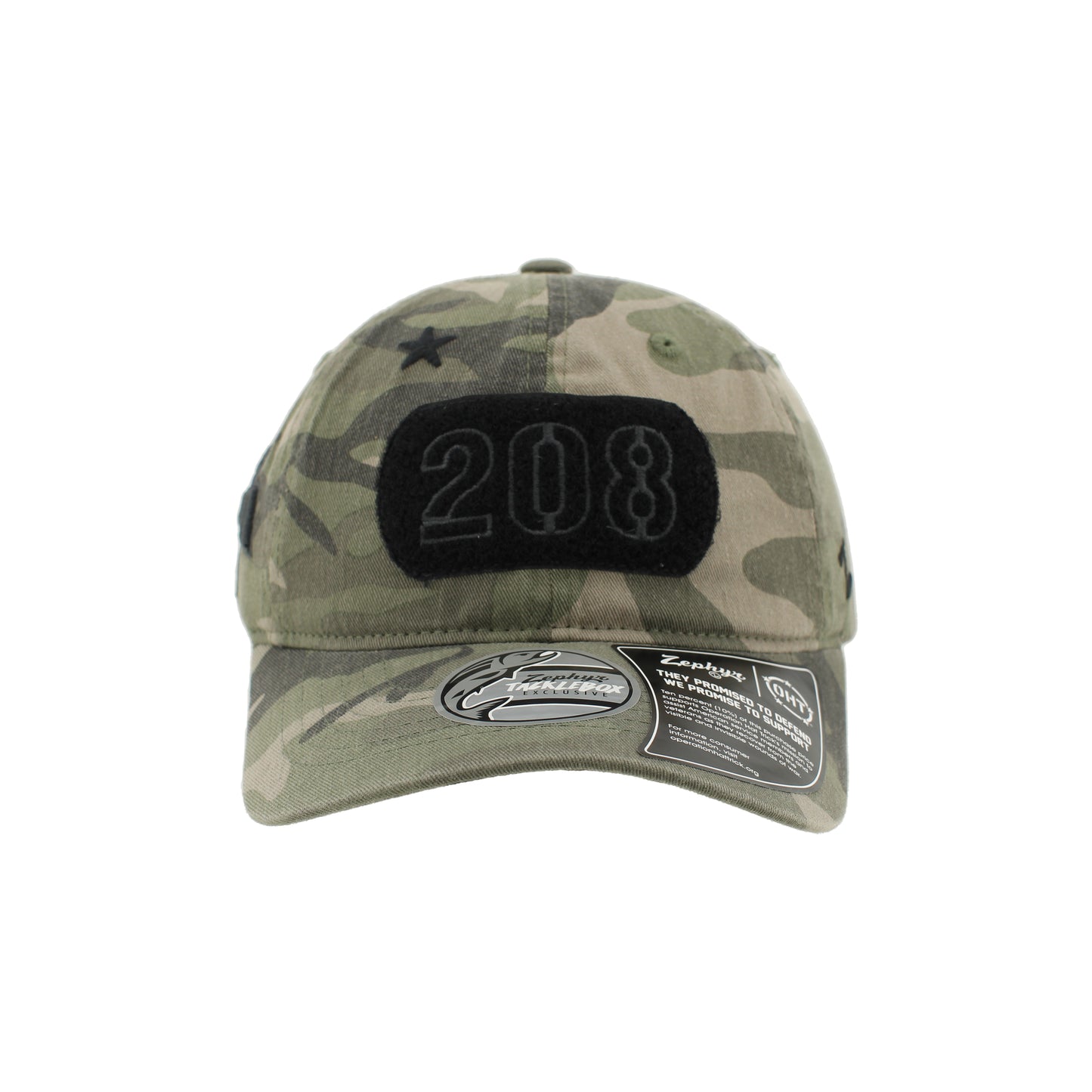 IDAHO STEELHEADS OHT MAVERICK RELAXED FIT ADJUSTABLE HAT, CAMO