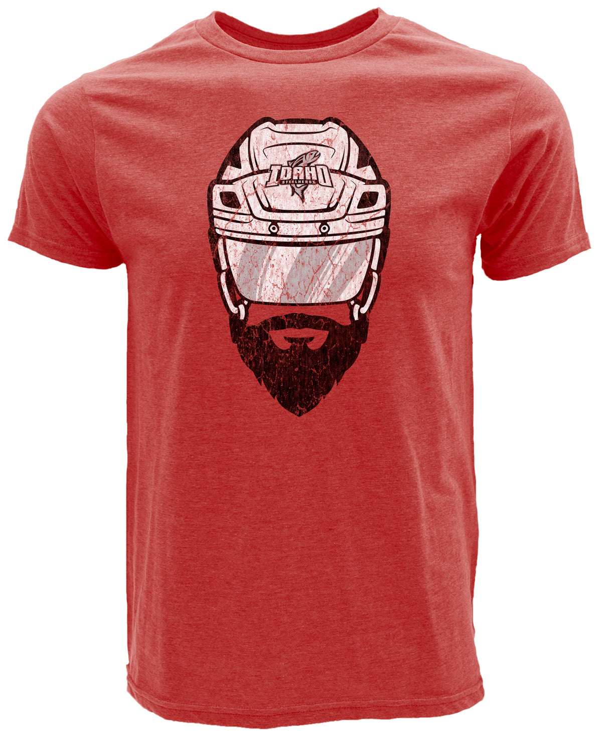 IDAHO STEELHEADS MEN'S PLAYOFF BEARD TIME TEE, RED