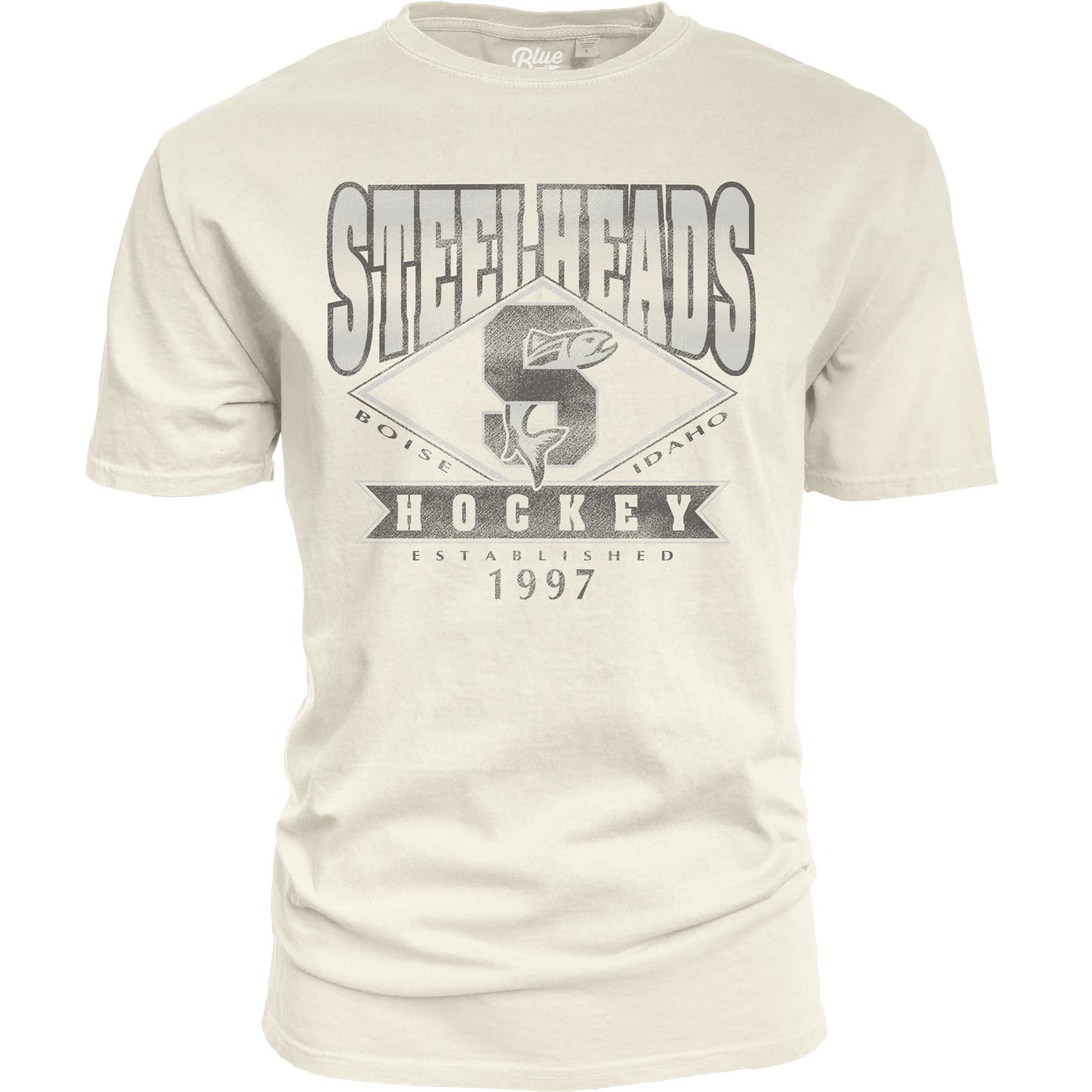 IDAHO STEELHEADS RETRO 90'S TEE, IVORY
