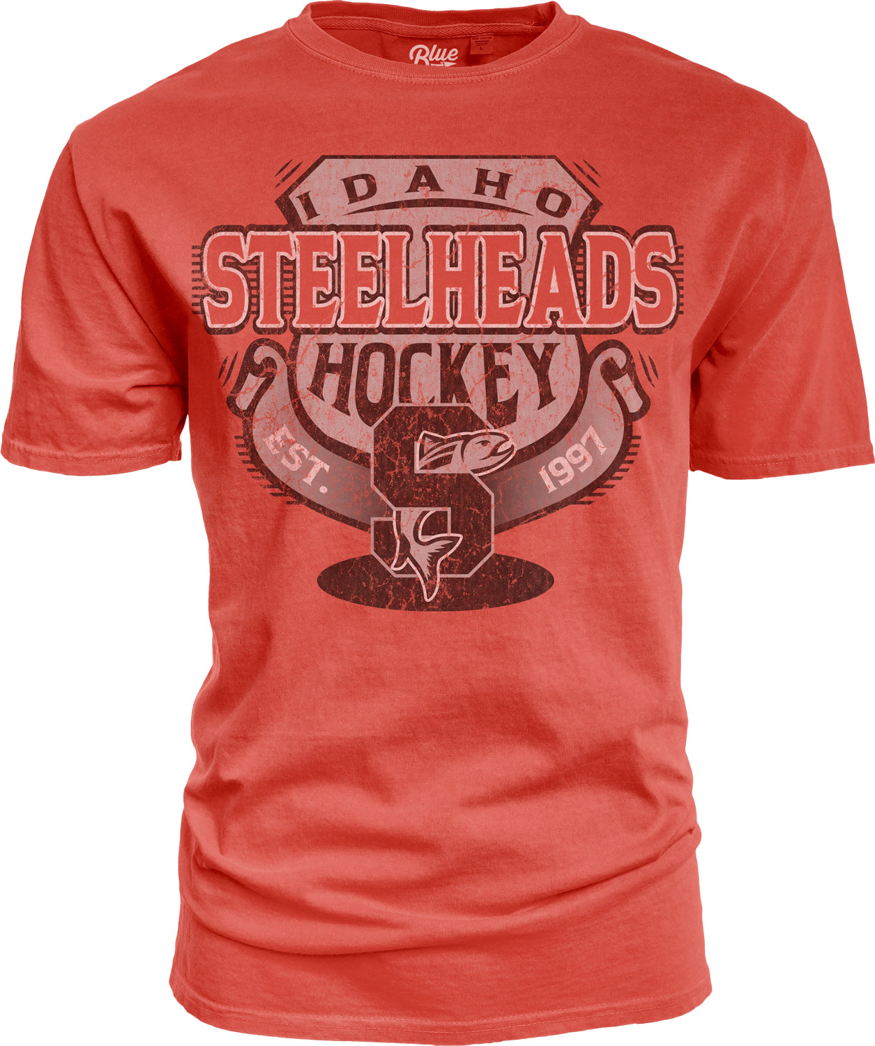 IDAHO STEELHEADS MEN'S CLEVER WAY SOFT-ISH TEE, RED