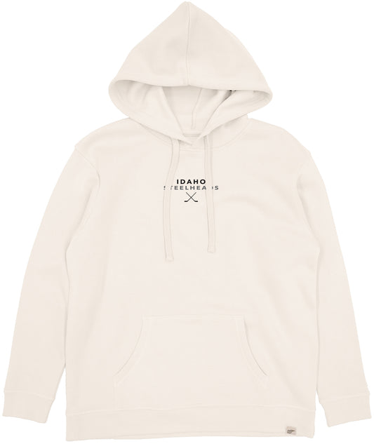 IDAHO STEELHEADS WOMENS ON THE GO CLOUD FLEECE HOOD, IVORY