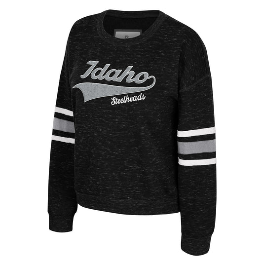 IDAHO STEELHEADS WOMEN'S MINDY CREWNECK, BLACK