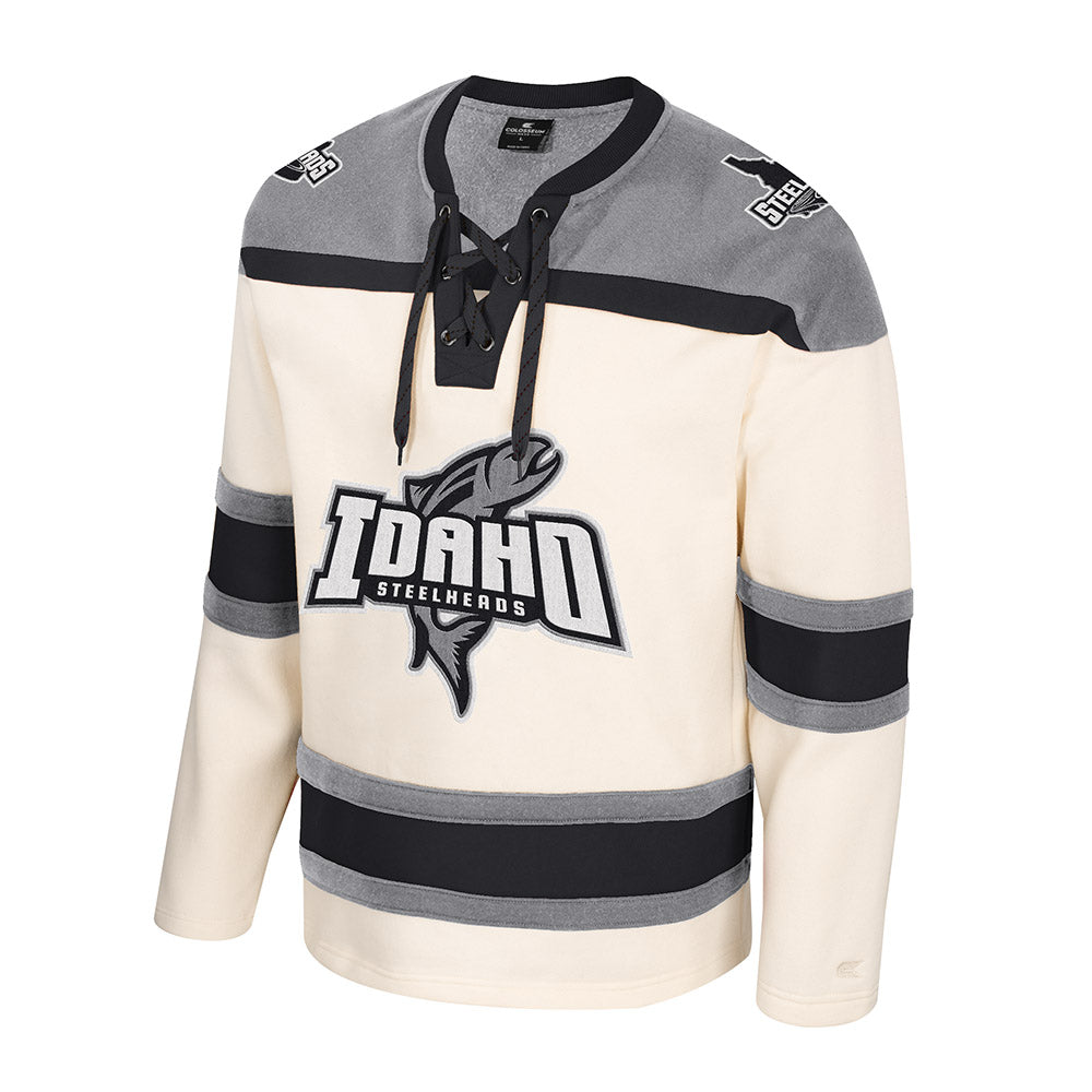 IDAHO STEELHEADS JIMMY HOCKEY FLEECE, CREAM