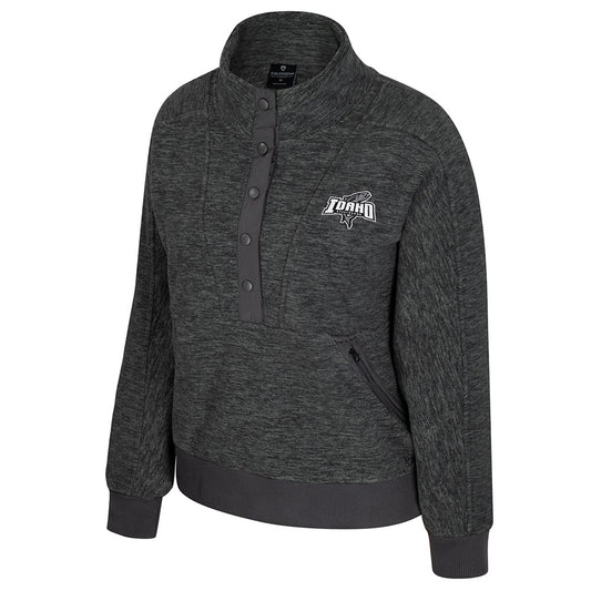 IDAHO STEELHEADS WOMEN'S LES DEUX COMPERES SNAP JACKET, CHARCOAL