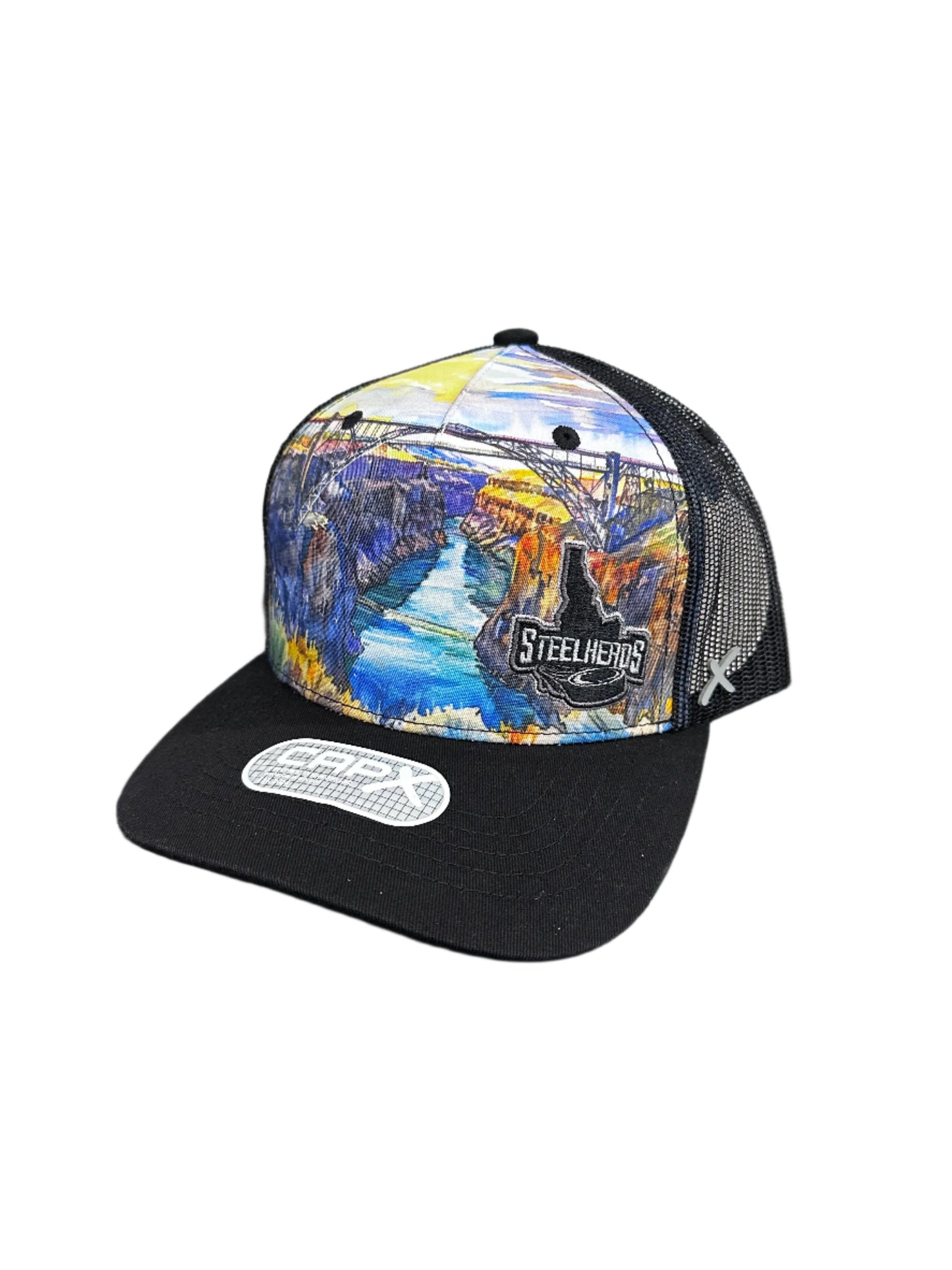 IDAHO STEELHEADS PERRINE BRIDGE SNAP BACK HAT, BLACK