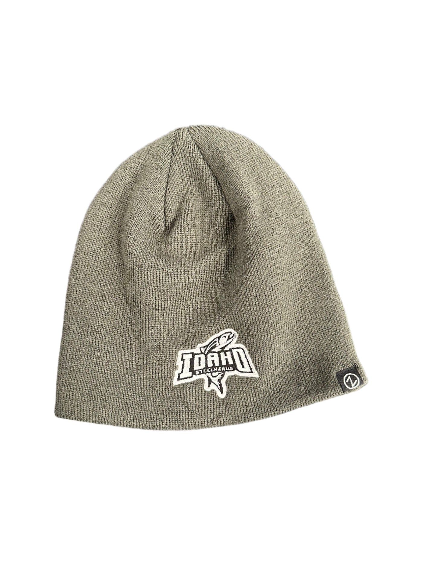 IDAHO STEELHEADS SKULLY KNIT HAT, GREY
