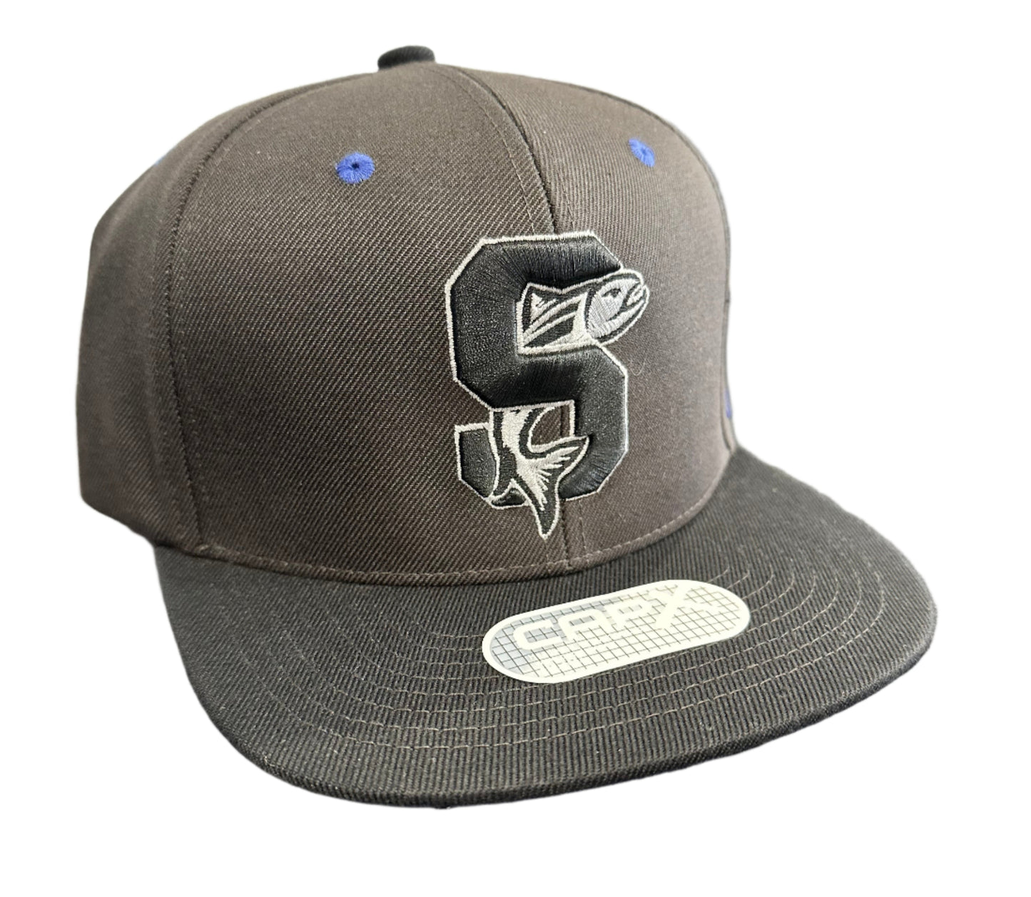 IDAHO STEELHEADS VARSITY FLAT BILL SNAPBACK, CHARCOAL