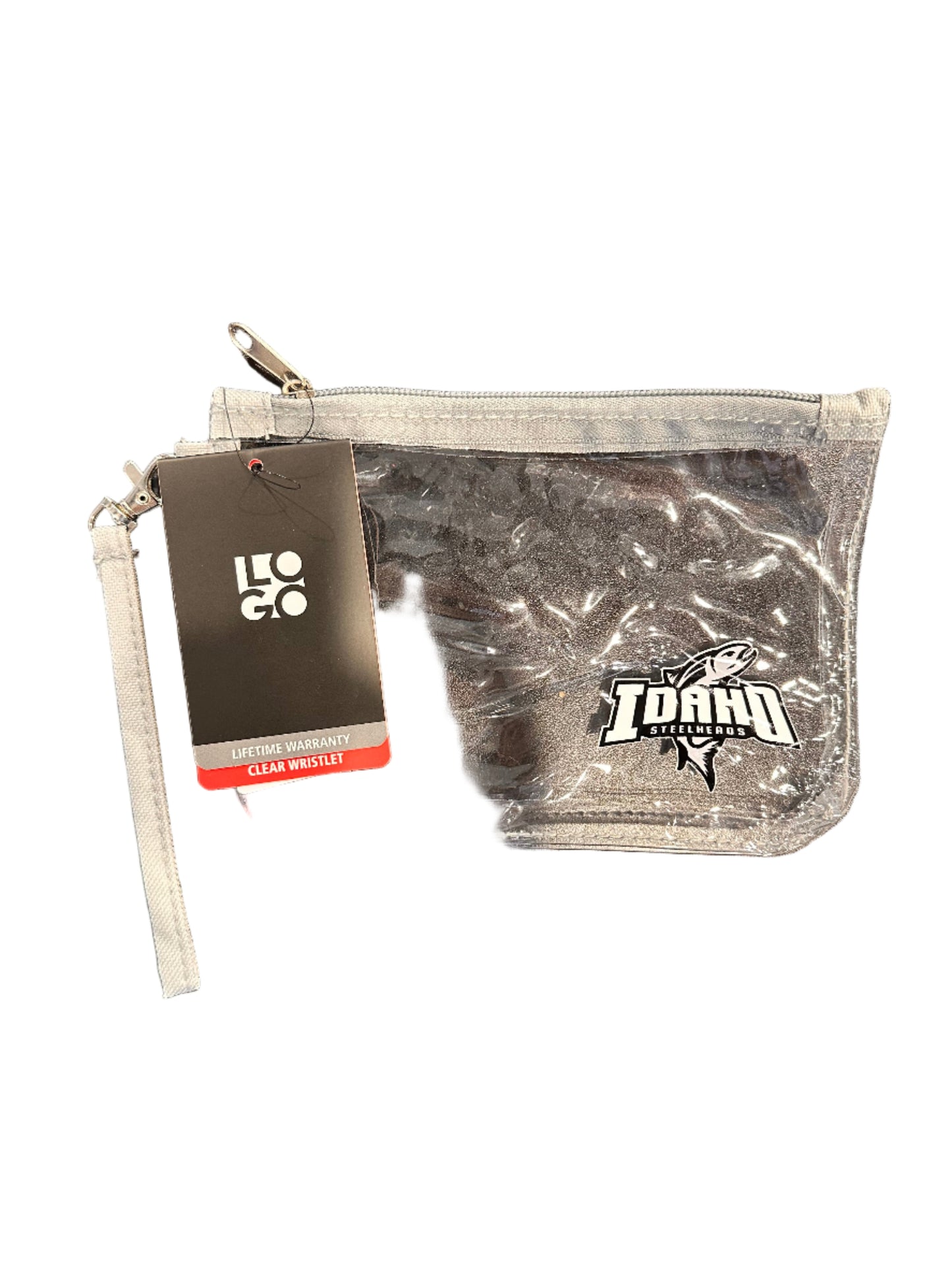 IDAHO STEELHEADS CLEAR WRISTLET BAG
