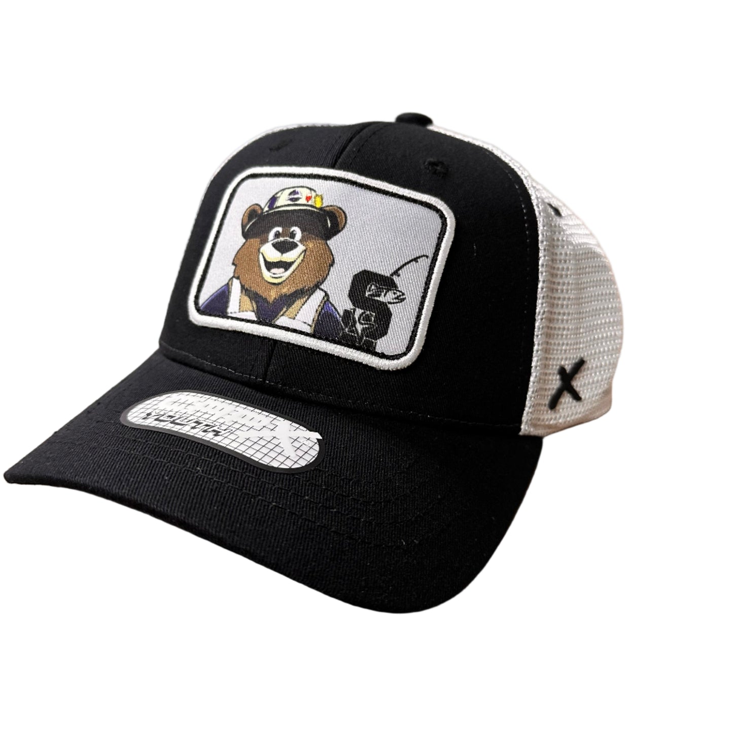 IDAHO STEELHEADS YOUTH MASCOT HAT, BLACK