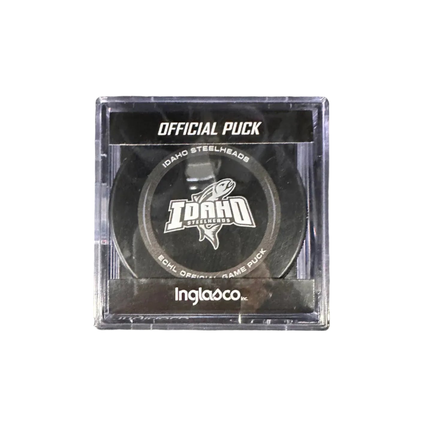IDAHO STEELHEADS OFFICIAL GAME PUCK IN CUBE