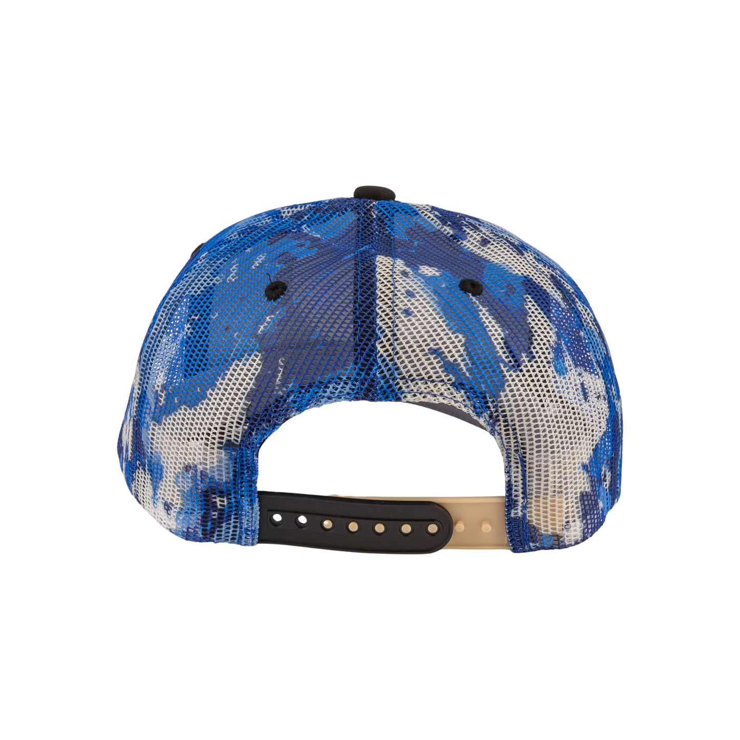 IDAHO STEELHEADS CAMO SHEILD TRUCKER HAT, BLUE CAMO