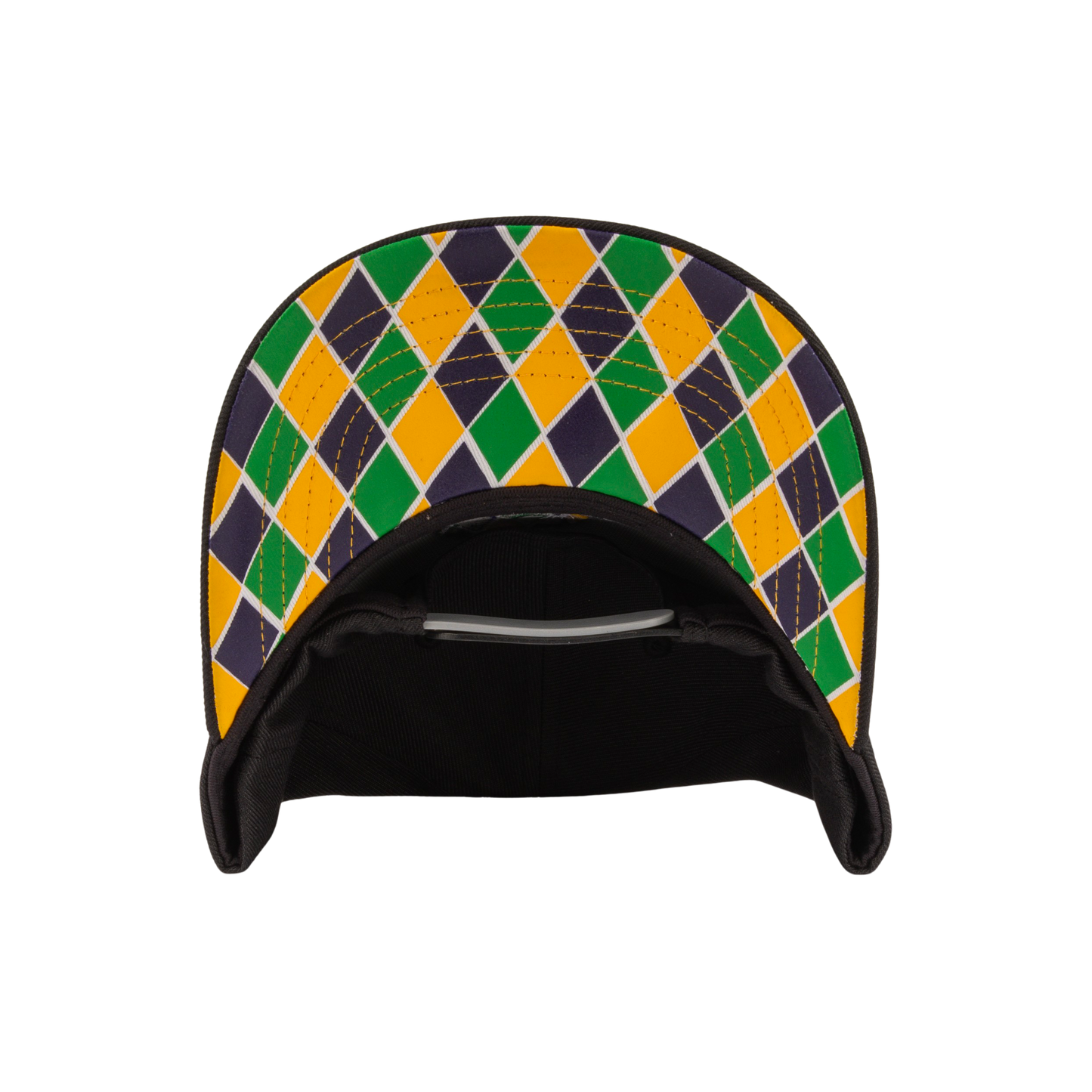 IDAHO STEELHEADS MARDI GRAS ADJUSTABLE HAT, BLACK