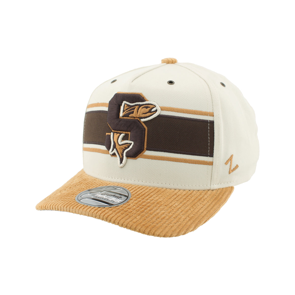 IDAHO STEELHEADS RENA SNAPBACK HAT, BROWN/IVORY