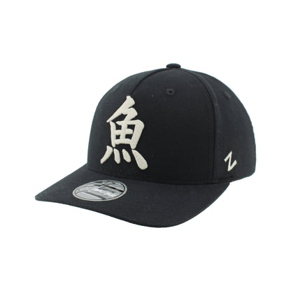 IDAHO STEELHEADS KANJI DUNE SNAPBACK HAT, BLACK