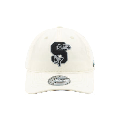 IDAHO STEELHEADS VARSITY RELAXED FIT ADJUSTABLE HAT, WHITE