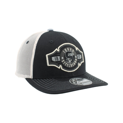 IDAHO STEELHEADS UNDISPUTED TRUCKER HAT, BLACK/WHITE