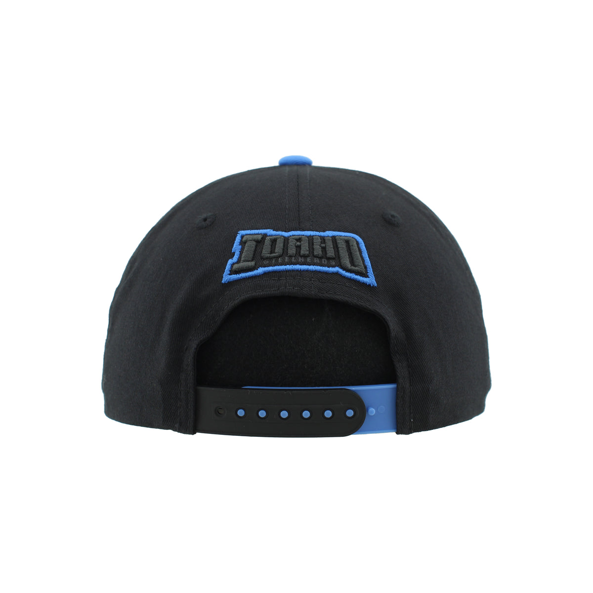 IDAHO STEELHEADS "S" HOOKS SNAPBACK HAT, BLACK/ROYAL