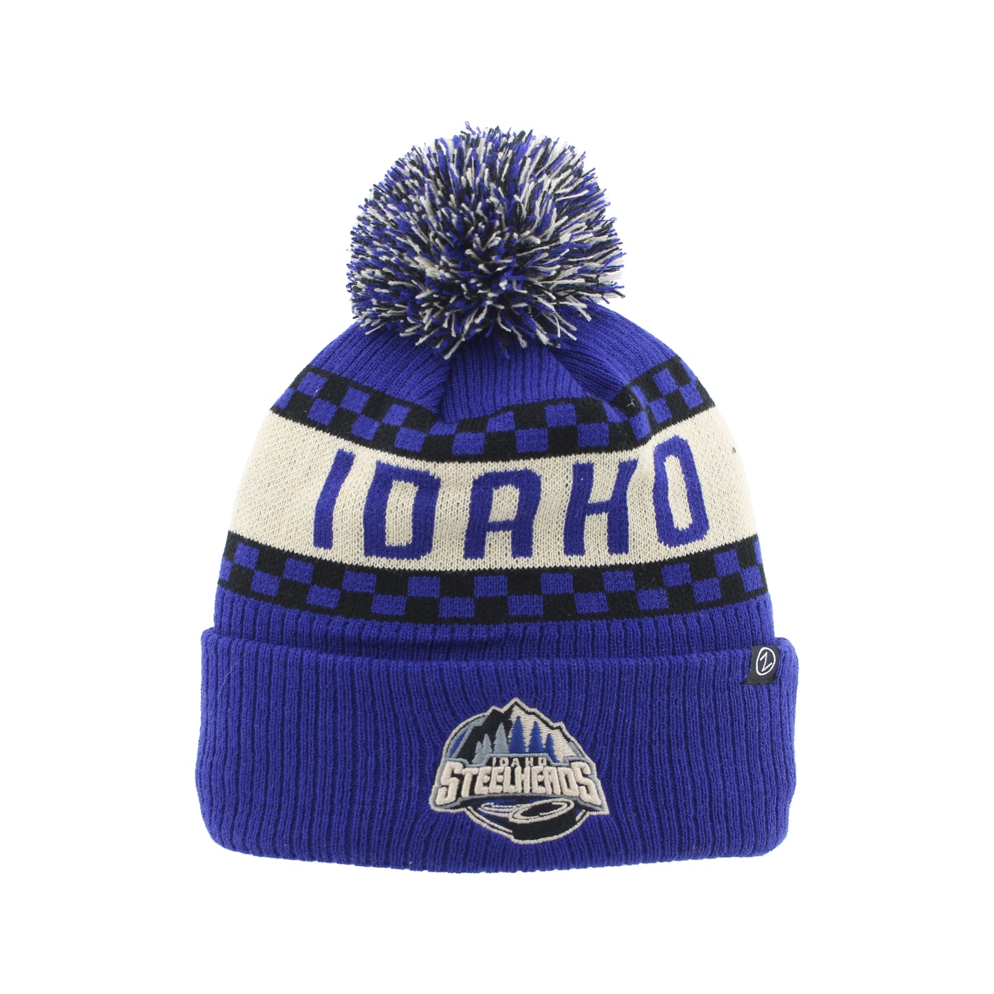 IDAHO STEELHEADS BRINK POM KNIT BEANIE, ROYAL