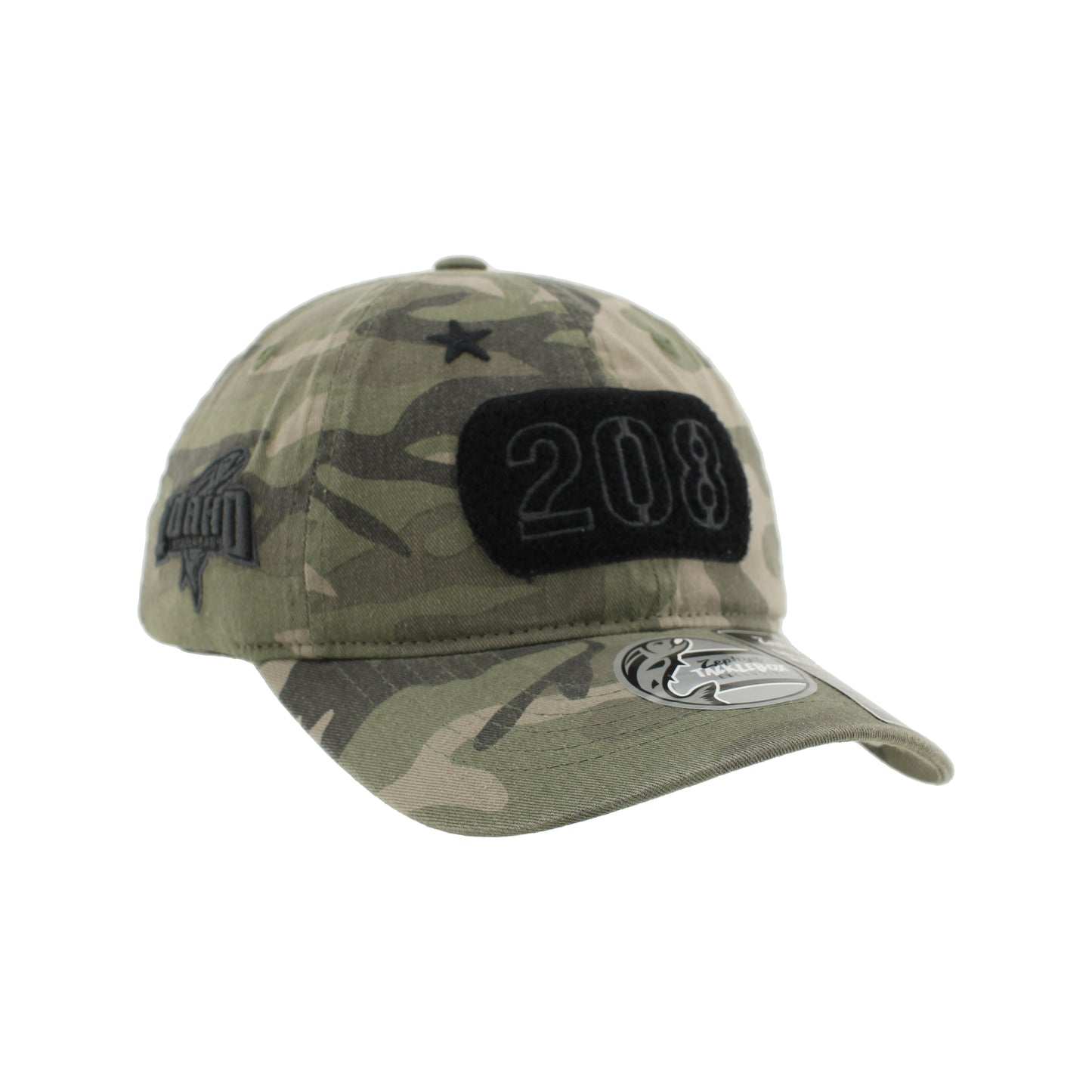 IDAHO STEELHEADS OHT MAVERICK RELAXED FIT ADJUSTABLE HAT, CAMO