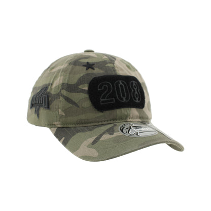 IDAHO STEELHEADS OHT MAVERICK RELAXED FIT ADJUSTABLE HAT, CAMO