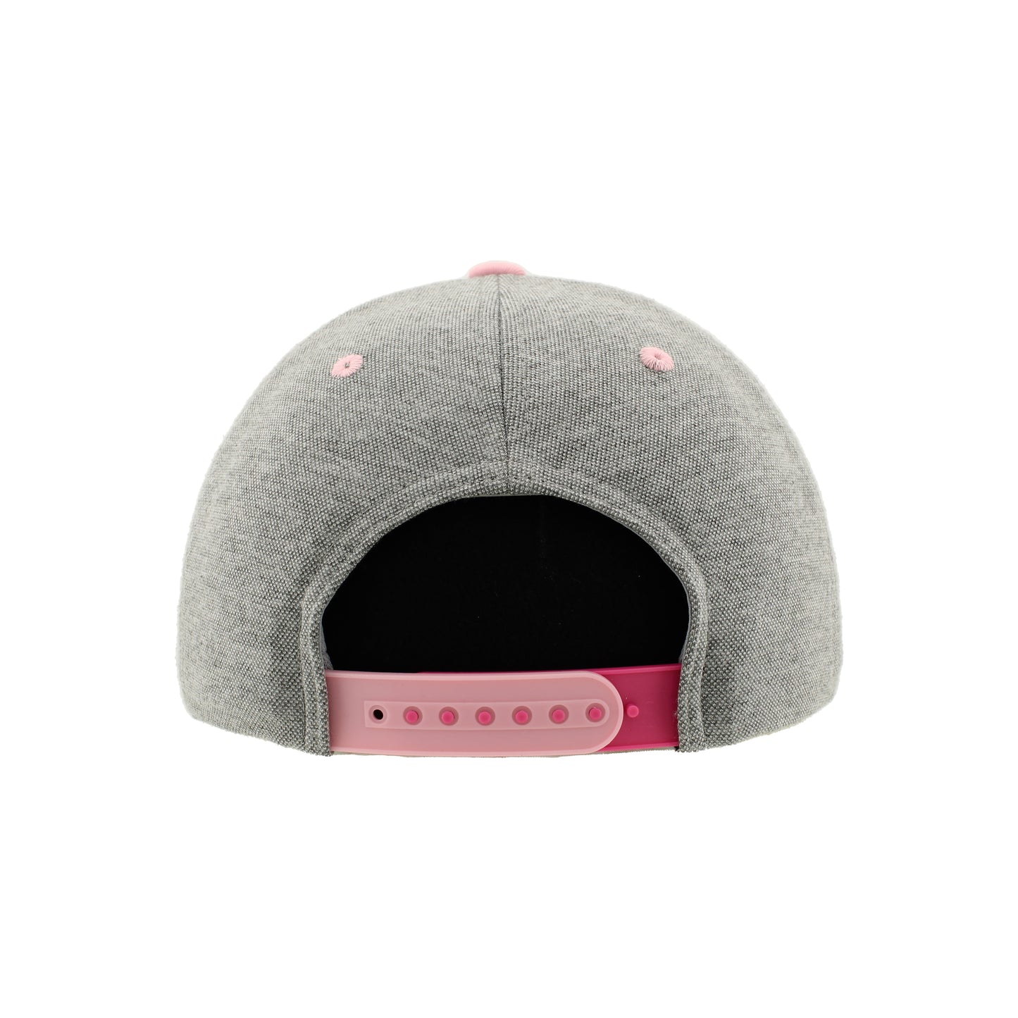 IDAHO STEELHEADS PINK RIBBON ADJUSTABLE SNABACK HAT, GREY/PINK