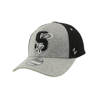 IDAHO STEELHEADS VARSITY FLEX FIT HAT, GREY/BLACK