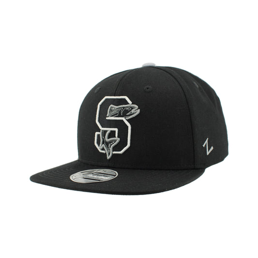 IDAHO STEELHEADS OPEN LATE FLATBILL SNAPBACK HAT, BLACK