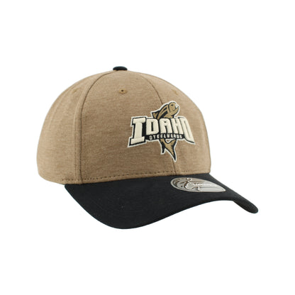 IDAHO STEELHEADS INFLUENCE FLEX FIT HAT, WALNUT/BLACK