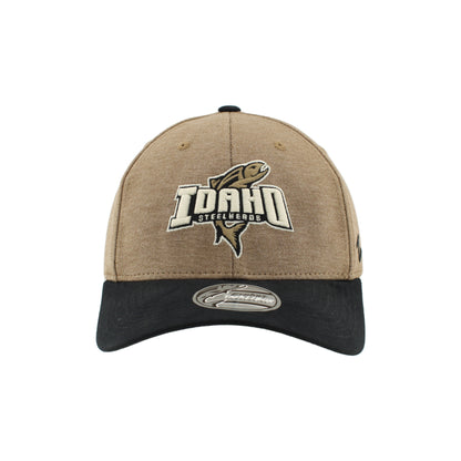 IDAHO STEELHEADS INFLUENCE FLEX FIT HAT, WALNUT/BLACK