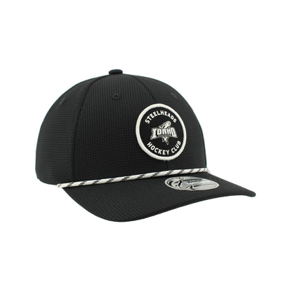 IDAHO STEELHEADS BACK 9 ADJUSTABLE HAT, BLACK