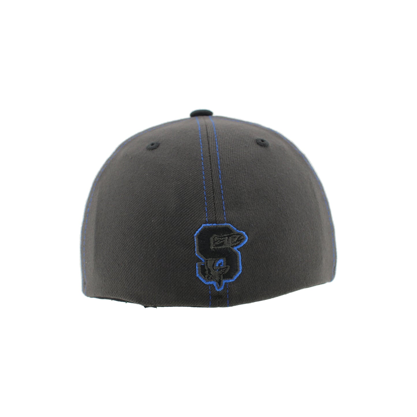 IDAHO STEELHEADS BLACK ELEMENT FLEX FIT HAT, BLACK/BLUE