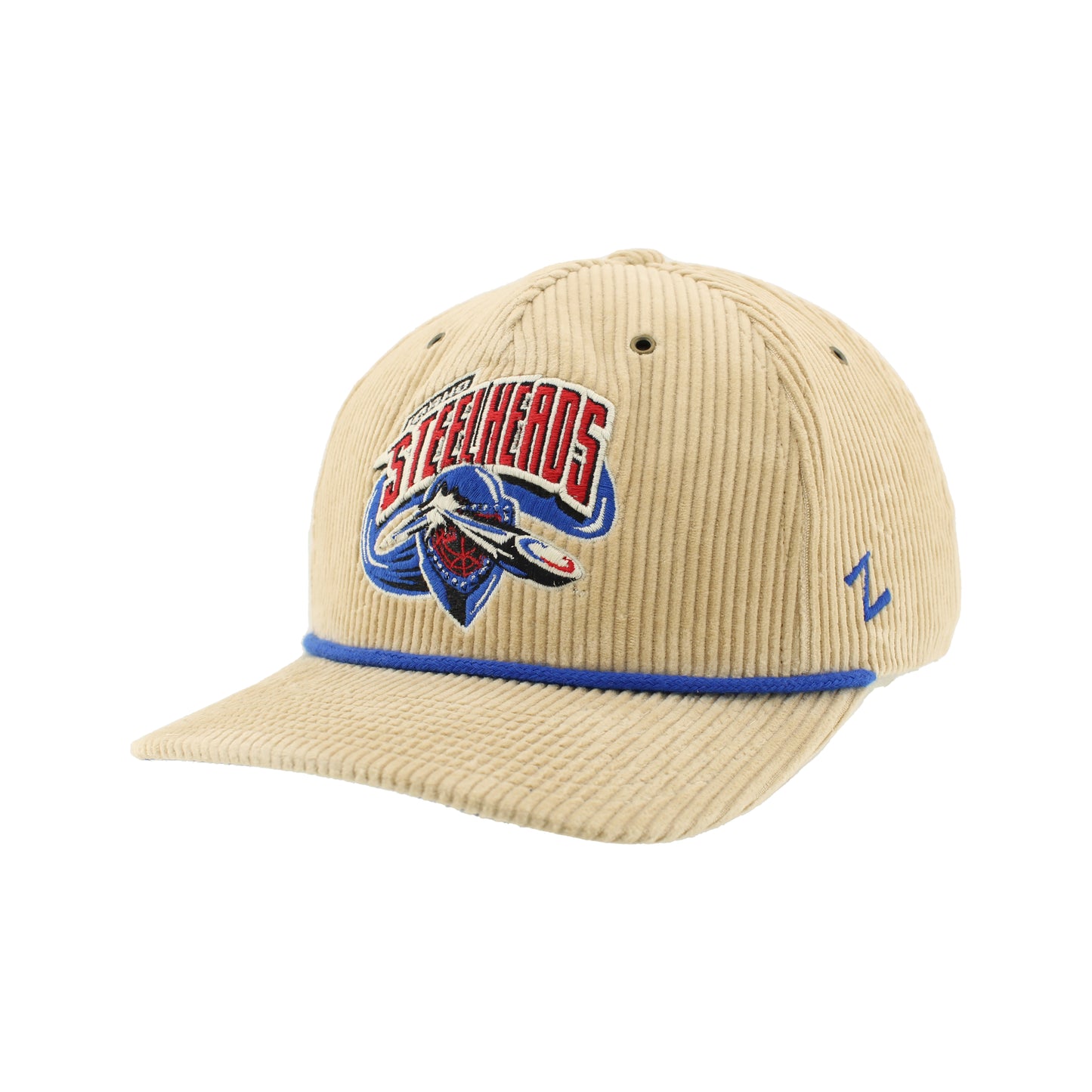 IDAHO STEELHEADS OG COURDUROY SNAPBACK HAT, SAND/ROYAL