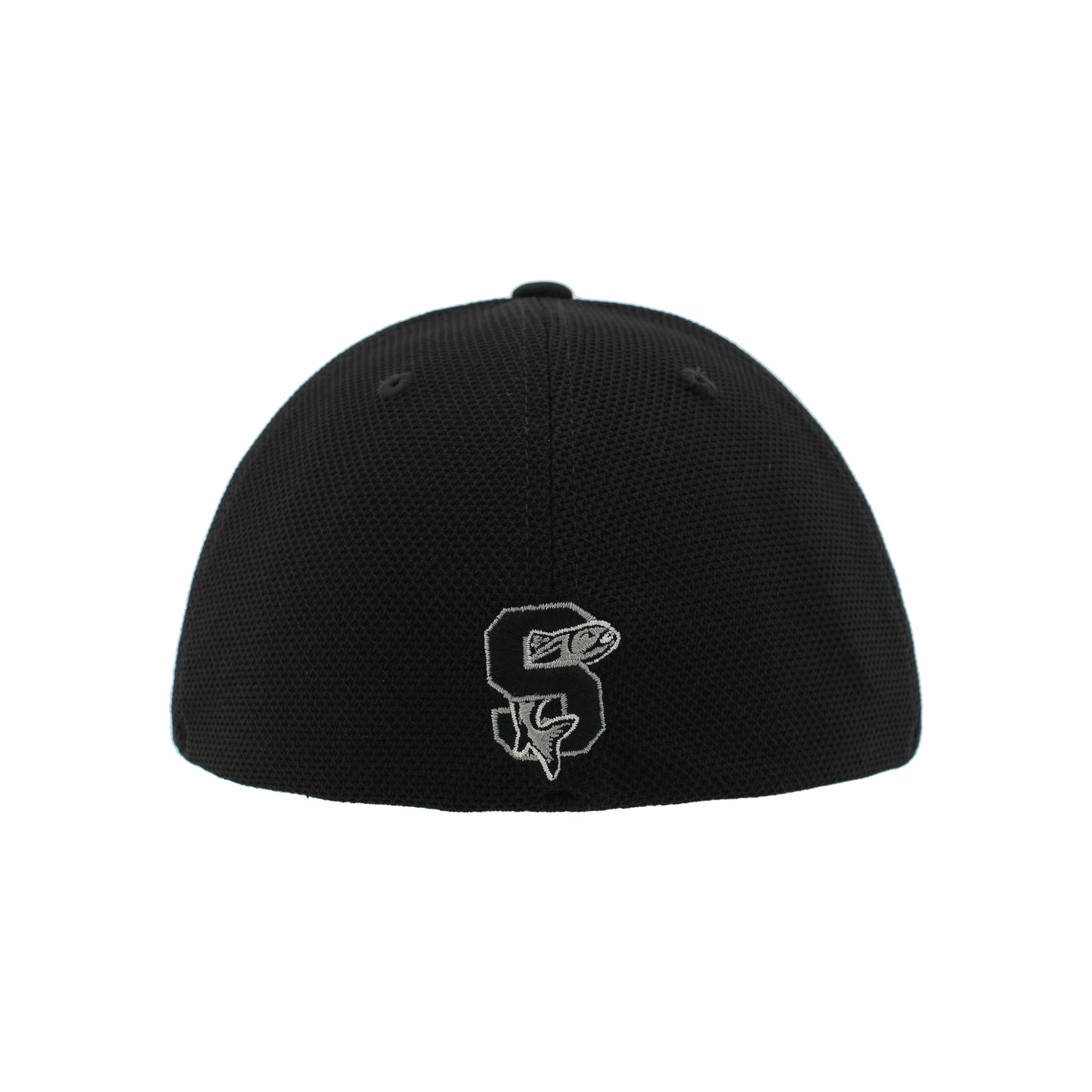 IDAHO STEELHEADS SILVERY FLEX FIT HAT, BLACK