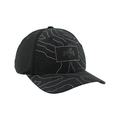 IDAHO STEELHEADS GAMBIT SNABBACK ADJUSTABLE HAT, BLACK