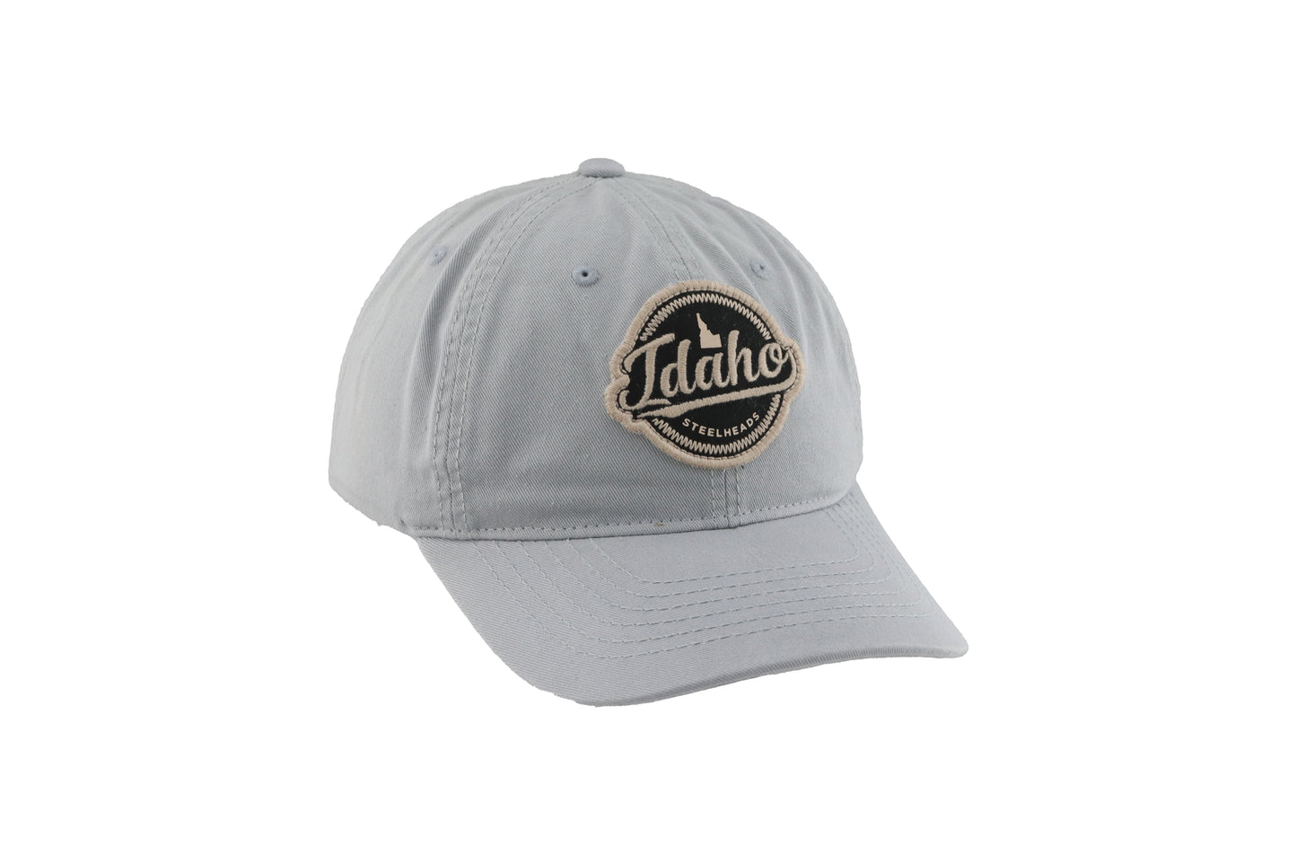 IDAHO STEELHEADS MASTERS DAD HAT, LIGHT GREY