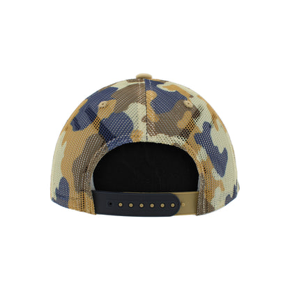 IDAHO STEELHEADS CRAZE CAMO TRUCKER HAT, NAVY/CAMO