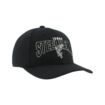 IDAHO STEELHEADS COMPETITOR ADJUSTABLE HAT, BLACK