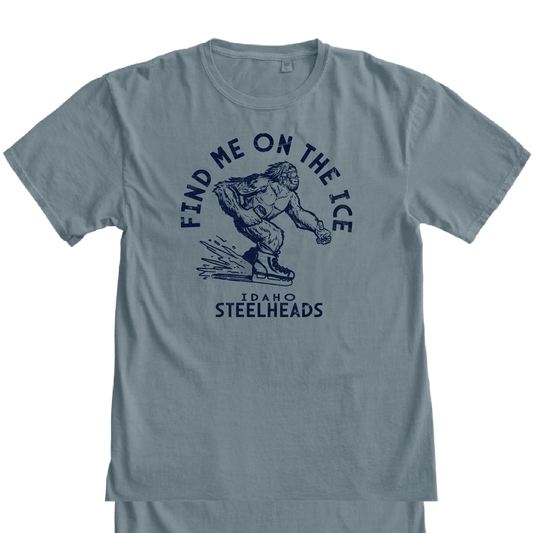 IDAHO STEELHEADS YETI SKATE S/S TEE, BALTIC