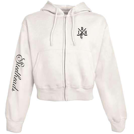 IDAHO STEELHEADS WOMEN'S CLOUD F/Z HOODIE, IVORY