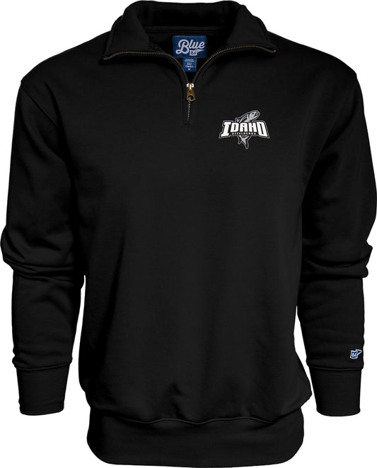 IDAHO STEELHEADS BIG DETROIT 1/4 ZIP, BLACK