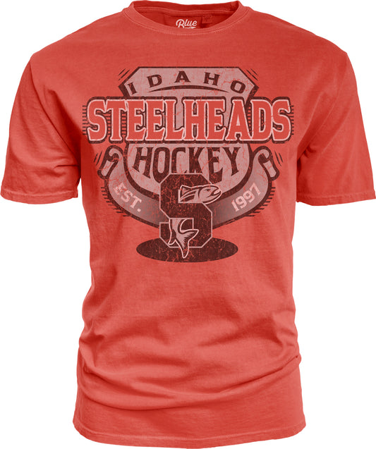 IDAHO STEELHEADS MEN'S CLEVER WAY SOFT-ISH TEE, RED