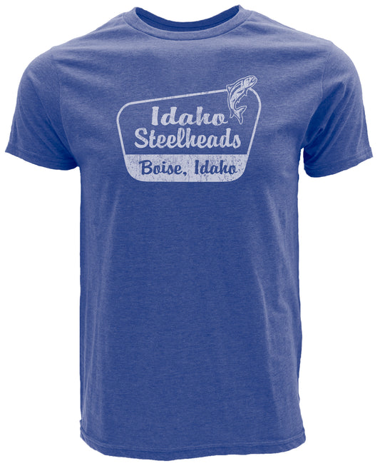 IDAHO STEELHEADS MEN'S SIGN STEELER MALIBU TEE, ROYAL
