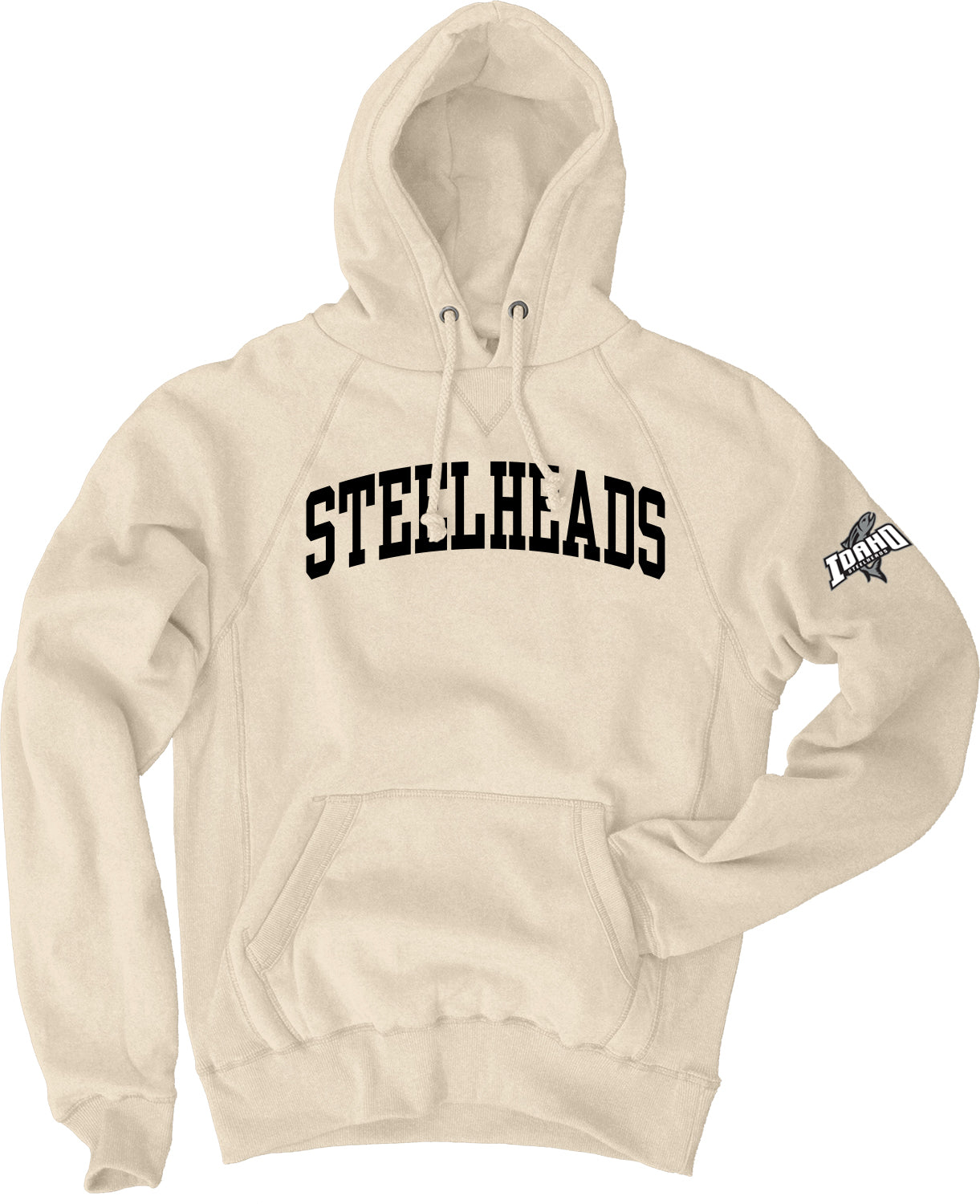 IDAHO STEELHEADS GAVEN FELT ARCH HOODIE, CAPUCINO