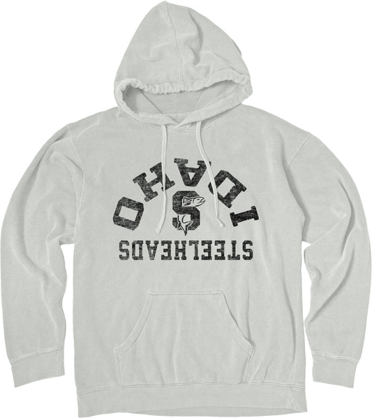 IDAHO STEELHEADS FLIPPED HOODIE, CEMENT