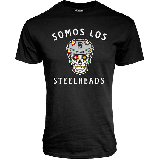 IDAHO STEELHEADS MEN'S SOMOS LOS STEELHEADS TEE, BLACK