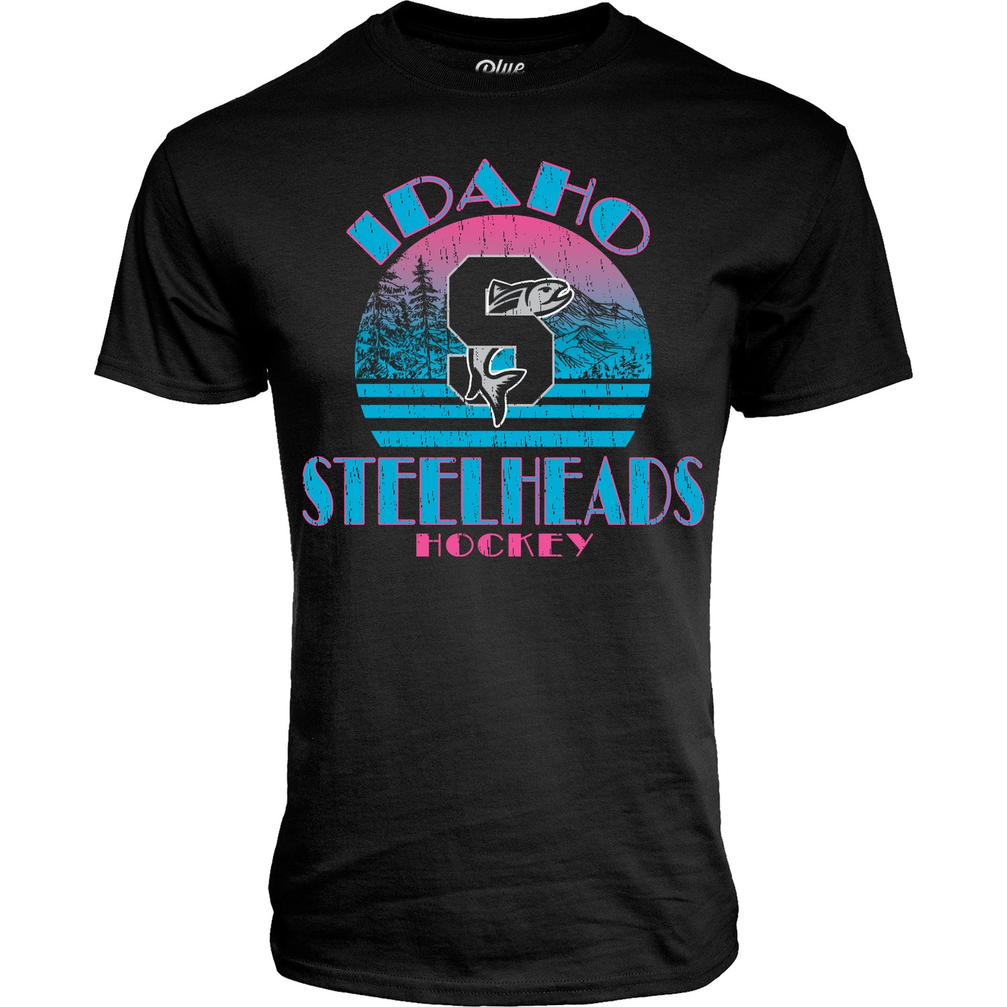 IDAHO STEELHEADS MOUNTAIN VICE TEE, BLACK
