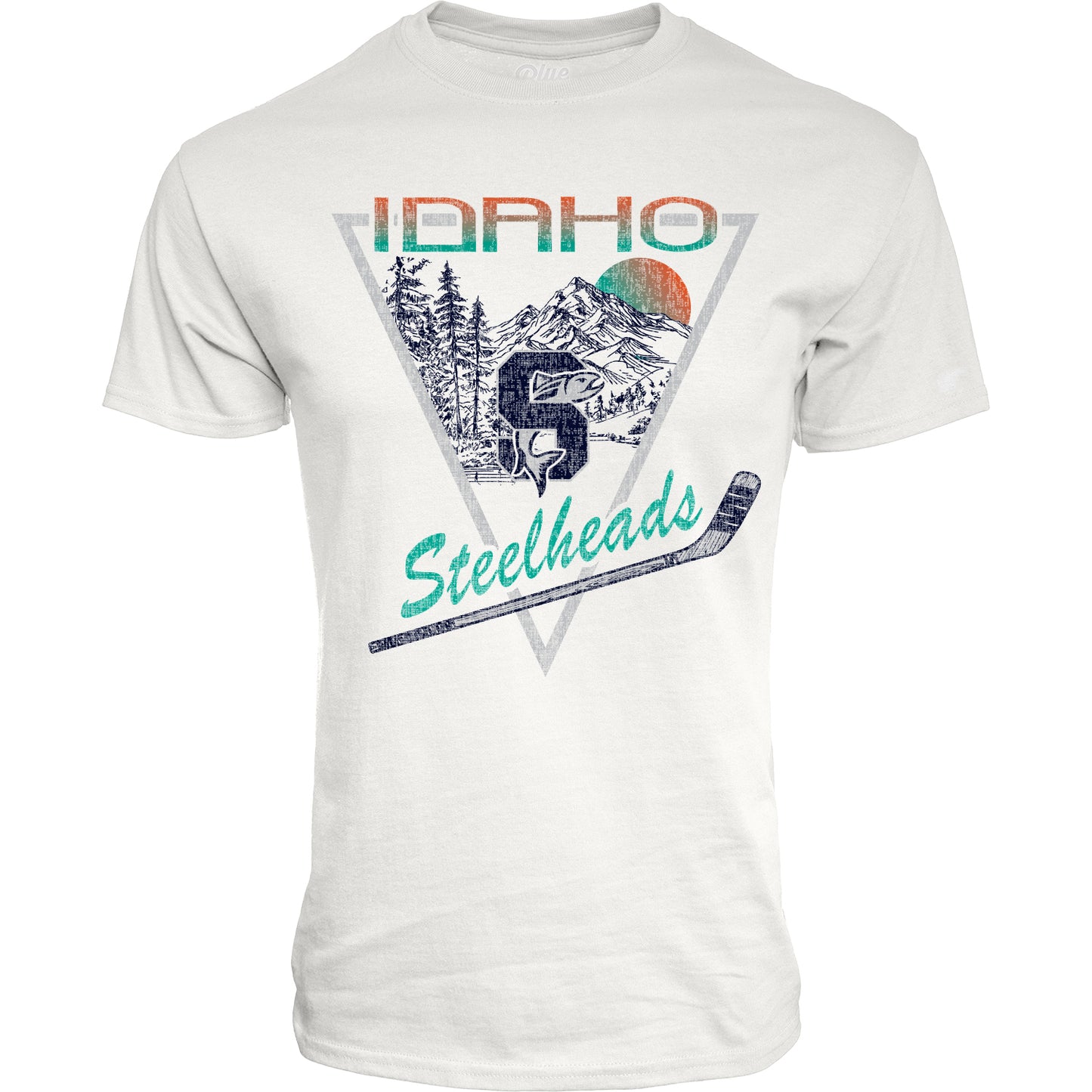 IDAHO STEELHEADS SUNSET TEE, WHITE