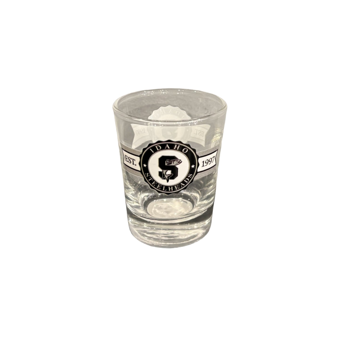 IDAHO STEELHEADS BANNER SHOT GLASS