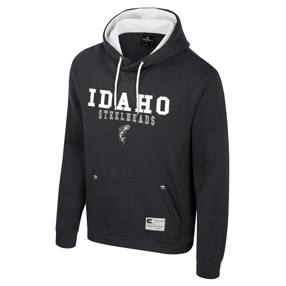 IDAHO STEELHEADS BASIC HOODIE, BLACK/WHITE