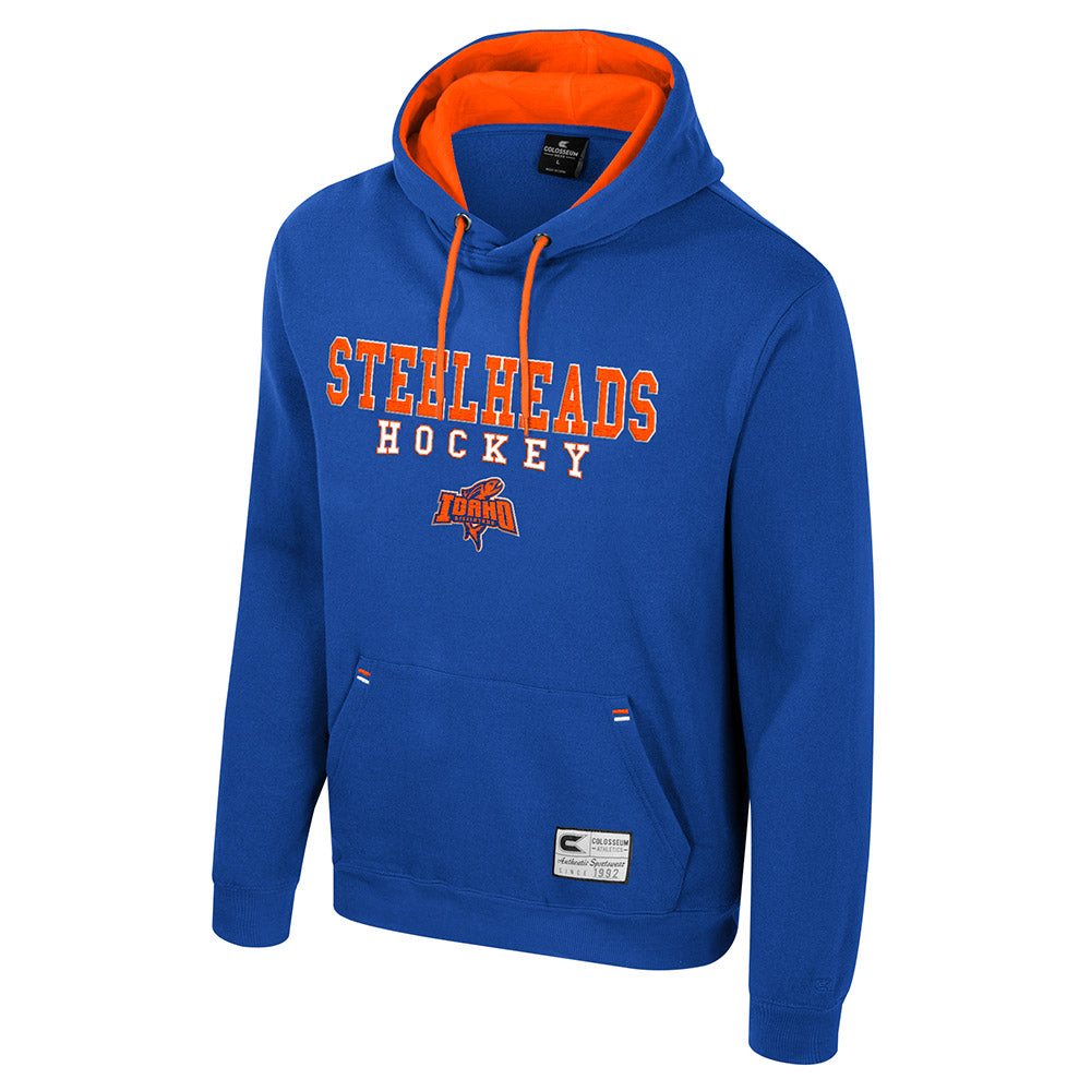 IDAHO STEELHEADS BASIC HOODIE, BULE/ORANGE